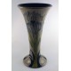 Moorcroft Pottery Green Iris Trumpet Vase - Perfect